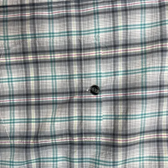 Wrangler Gray & White Short Sleeve Button Down Shirt size XL - Picture 4 of 4